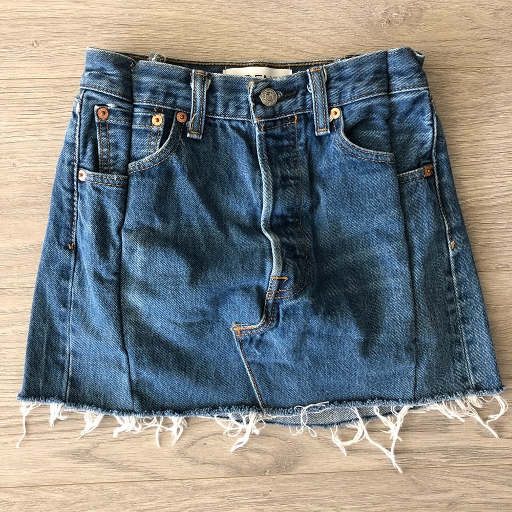 Reinvented Denim Skirt